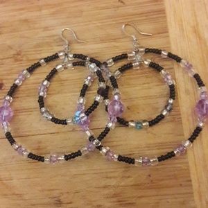 💗🖤Handmade Hoops